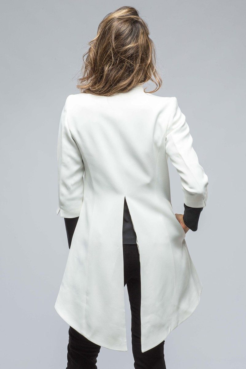 t ba morgana short coat in white ladies tailored jackets axels vail 38548127416554