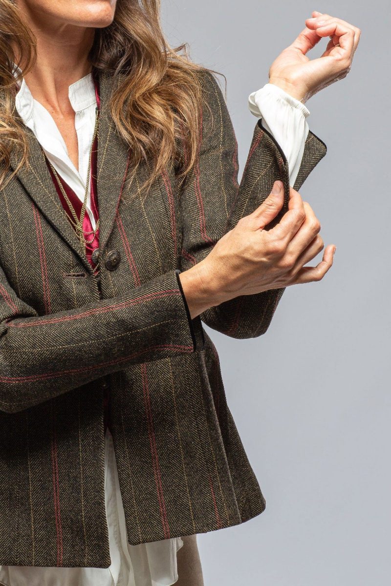 t ba ribbons tweed jkt w wine velvet details ladies tailored sport coats axels vail 39402751623402