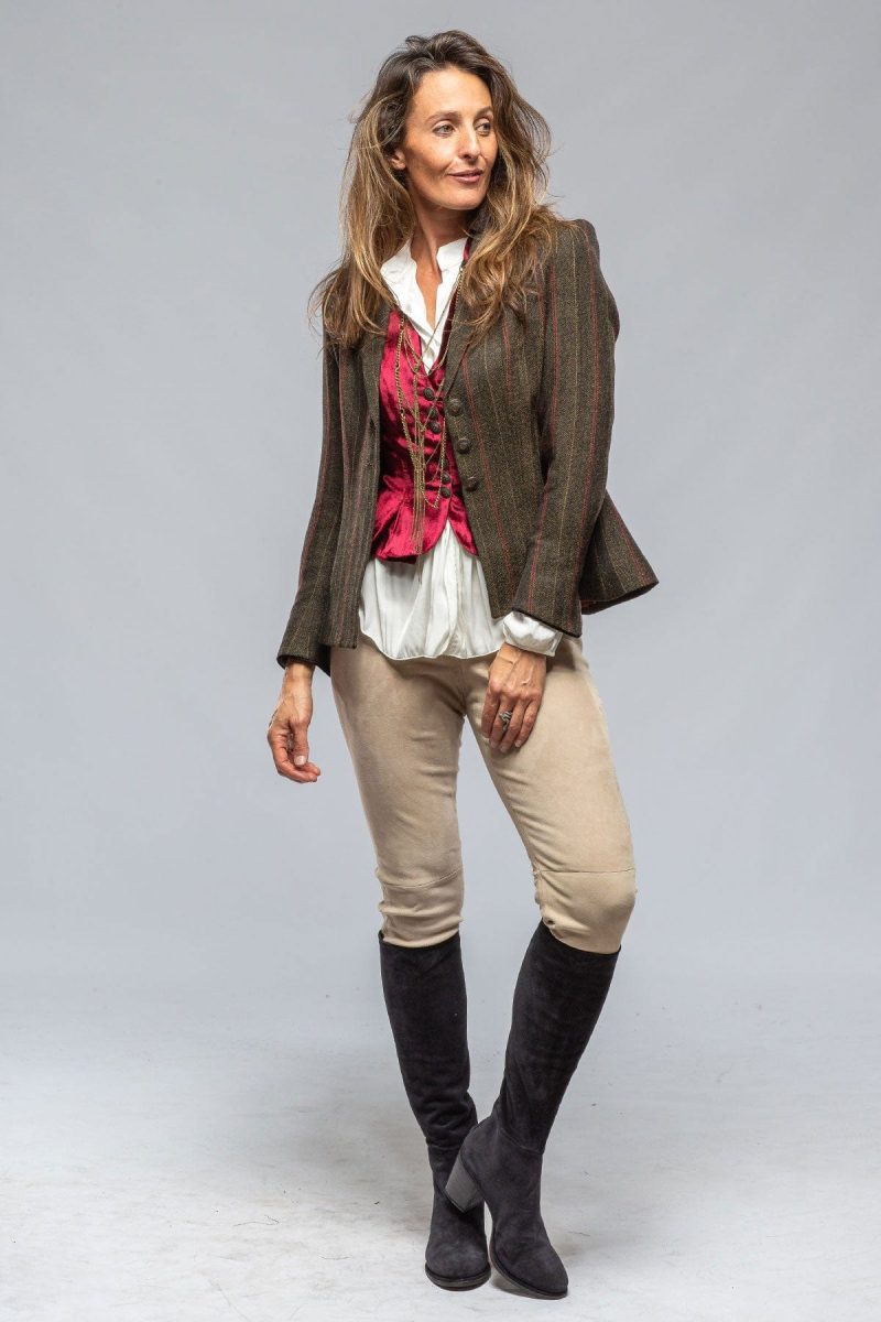 t ba ribbons tweed jkt w wine velvet details ladies tailored sport coats axels vail 39402751721706