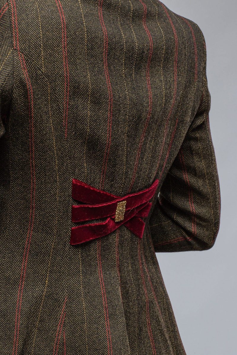 t ba ribbons tweed jkt w wine velvet details ladies tailored sport coats axels vail 39402752114922