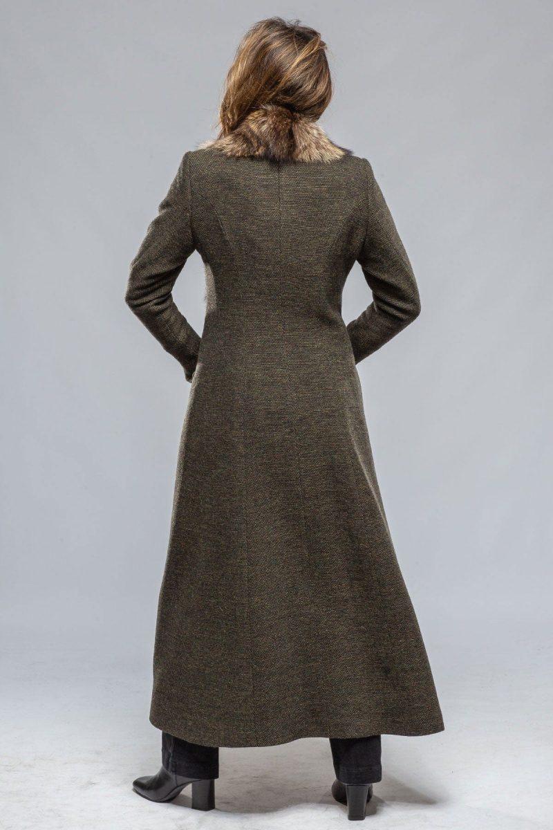 t ba st petersburg long fur trimmed coat in tweed ladies tailored jackets axels vail 39402756538602