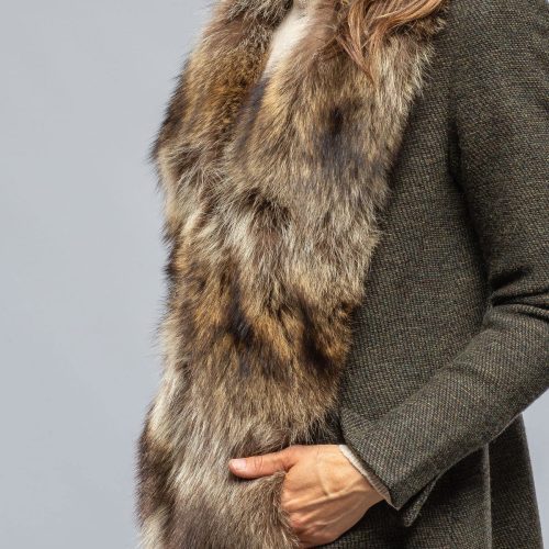 t ba st petersburg long fur trimmed coat in tweed ladies tailored jackets axels vail 39402756767978