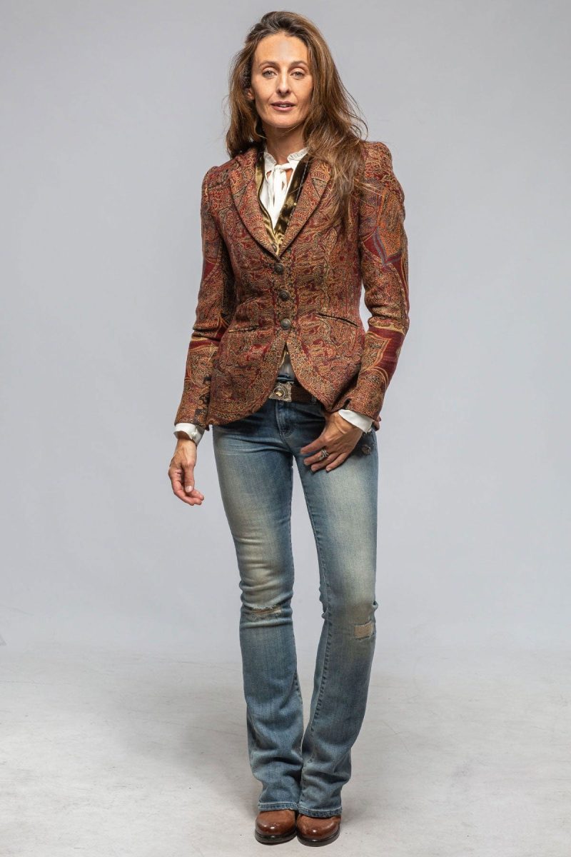 t ba sullavan jacket in burgundy paisley jacquard ladies tailored jackets axels vail 40287531172074