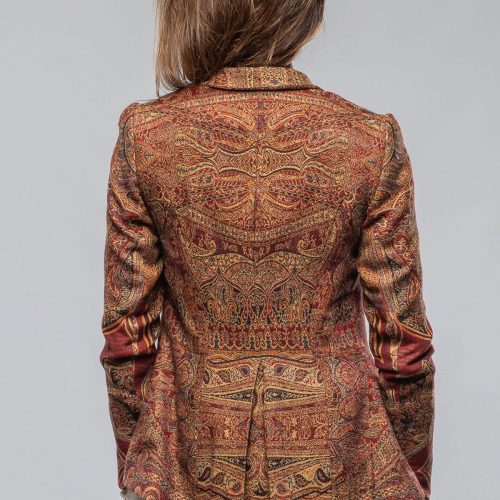 t ba sullavan jacket in burgundy paisley jacquard ladies tailored jackets axels vail 40287531499754