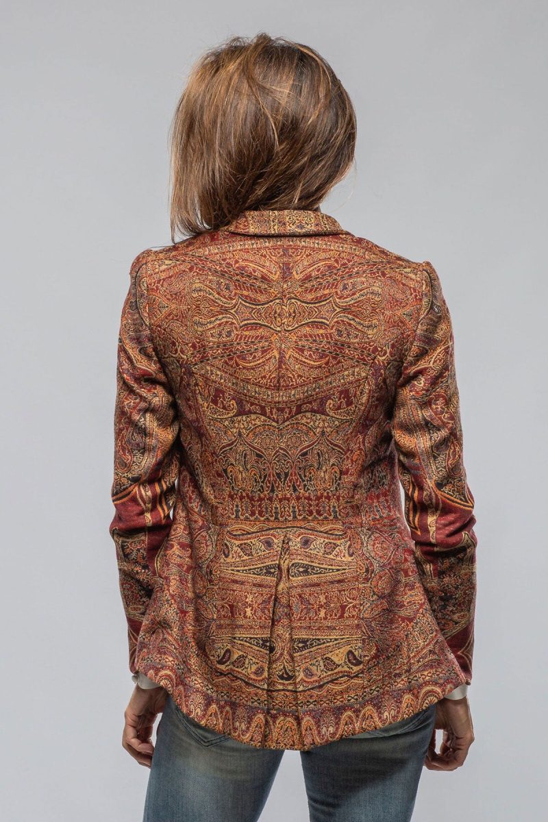 t ba sullavan jacket in burgundy paisley jacquard ladies tailored jackets axels vail 40287531499754