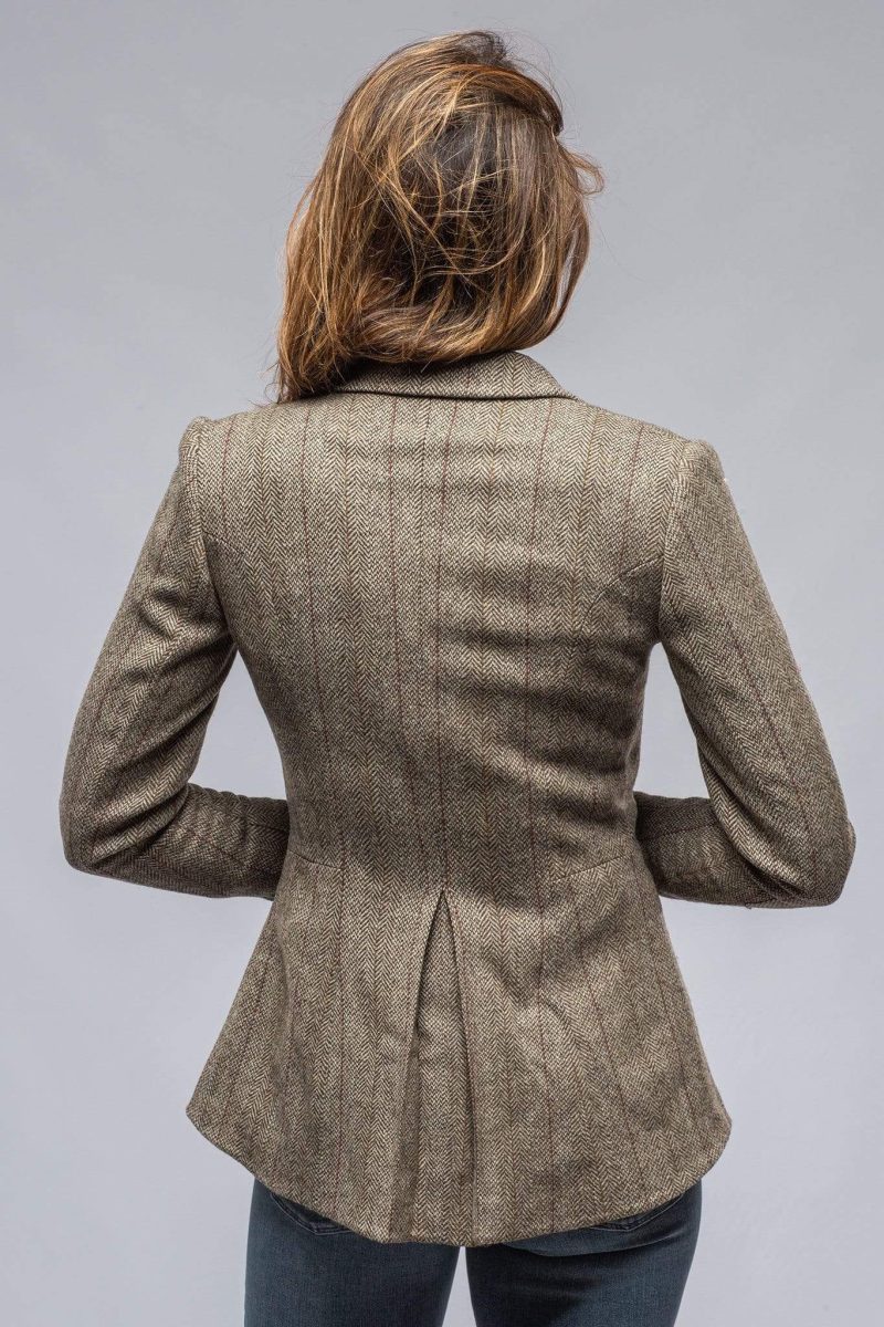 t ba sullavan tweed jacket in khaki ladies tailored jackets axels vail 30718391943357