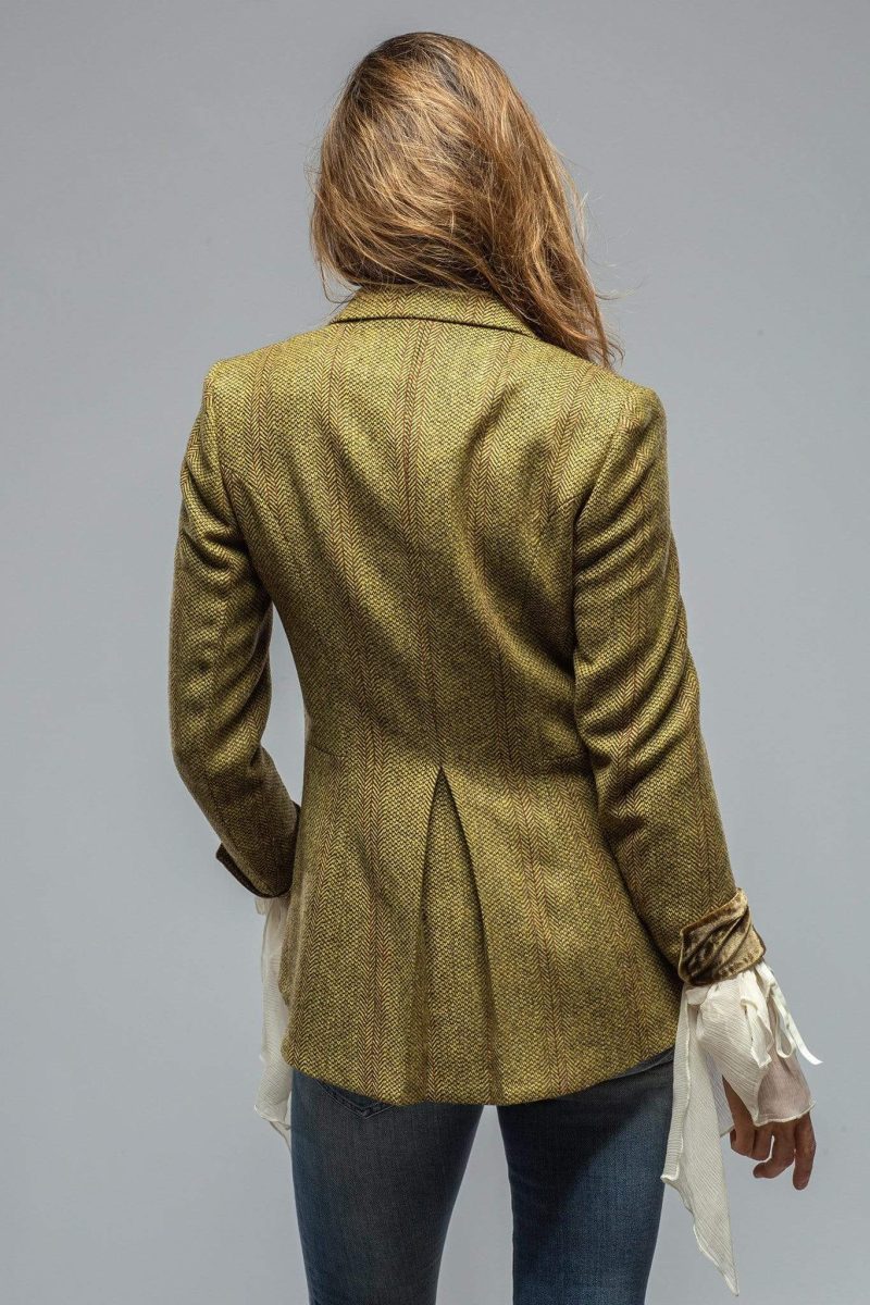 t ba sullavan tweed jacket in mustard olive ladies tailored jackets axels vail 29743090139325