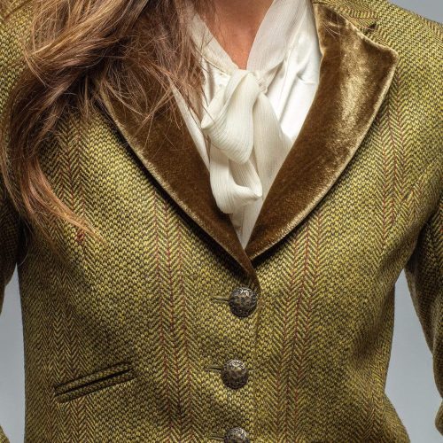 t ba sullavan tweed jacket in mustard olive ladies tailored jackets axels vail 29816299421885