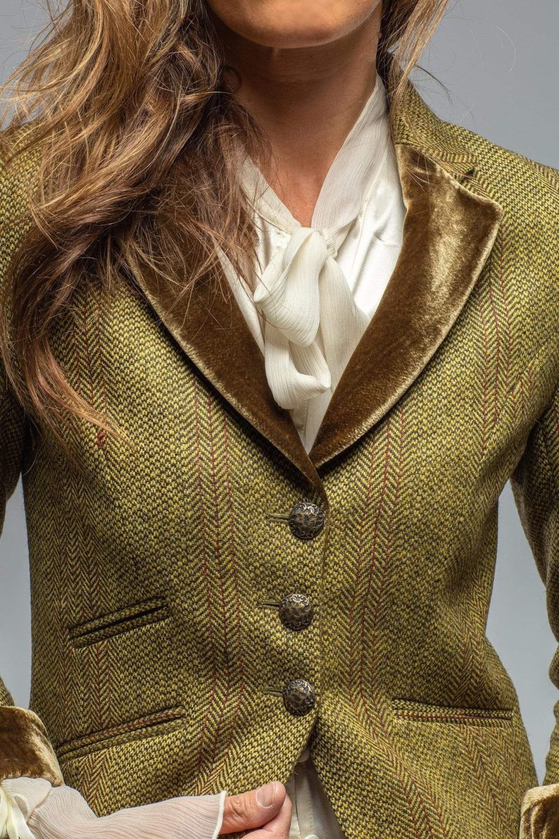 t ba sullavan tweed jacket in mustard olive ladies tailored jackets axels vail 29816299421885