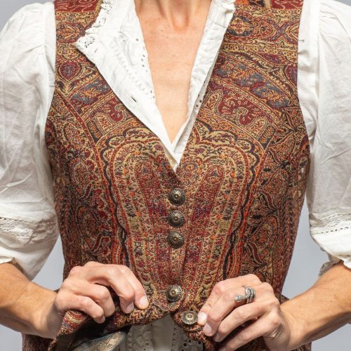 t ba tavira paisley jacquard vest in burgundy ladies tailored vests axels vail 40558979842282