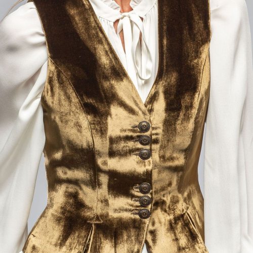 t ba tiana velvet vest in khaki ladies tailored vests axels vail 40287534973162