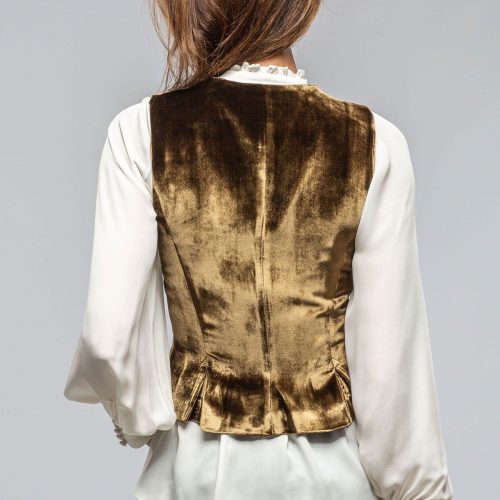 t ba tiana velvet vest in khaki ladies tailored vests axels vail 40287535268074