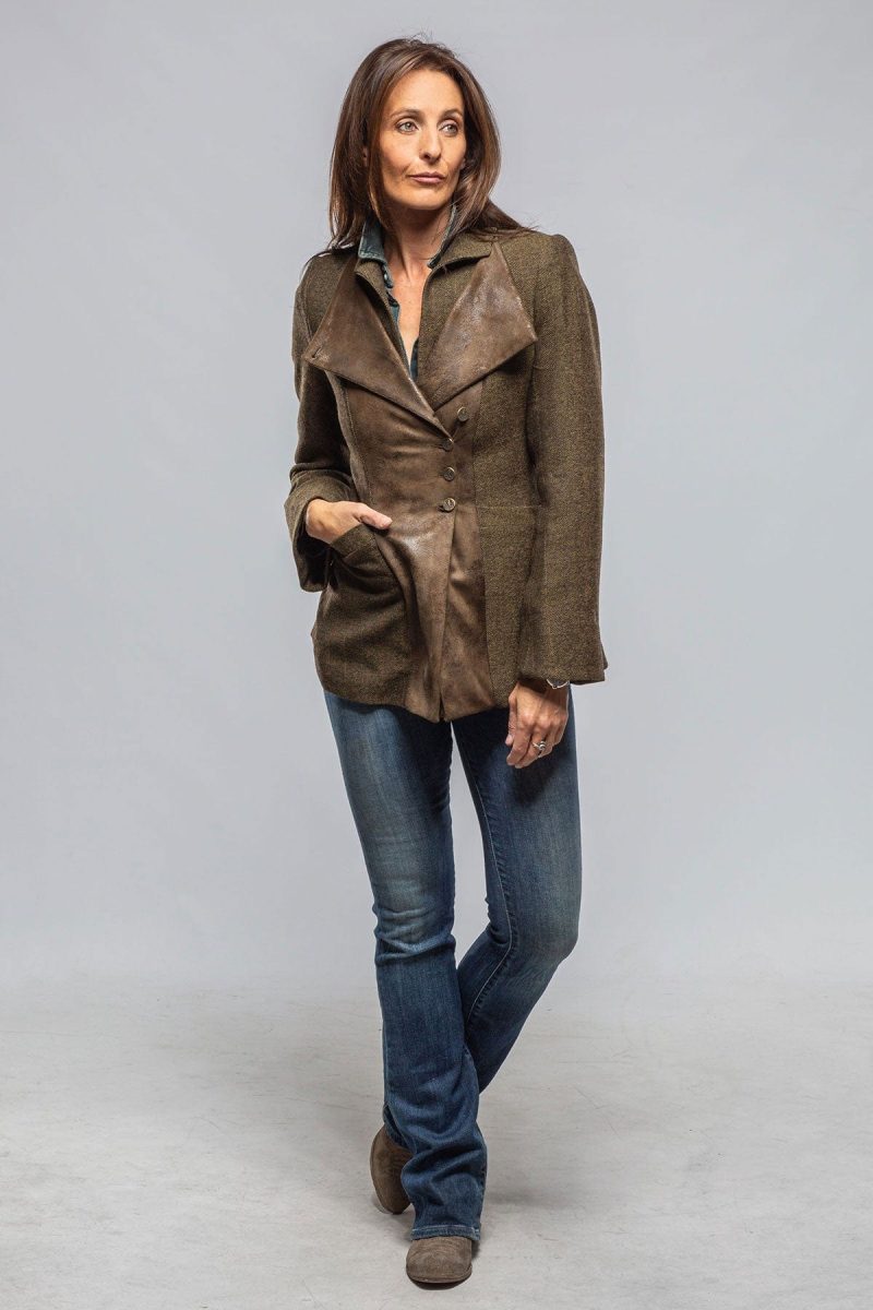 t ba tula tweed combo jacket in tweed herringbone ladies tailored jackets axels vail 40375800234218