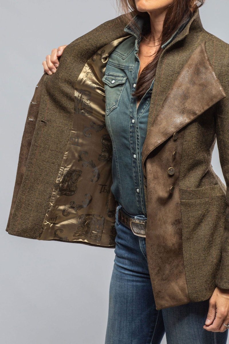 t ba tula tweed combo jacket in tweed herringbone ladies tailored jackets axels vail 40375800955114