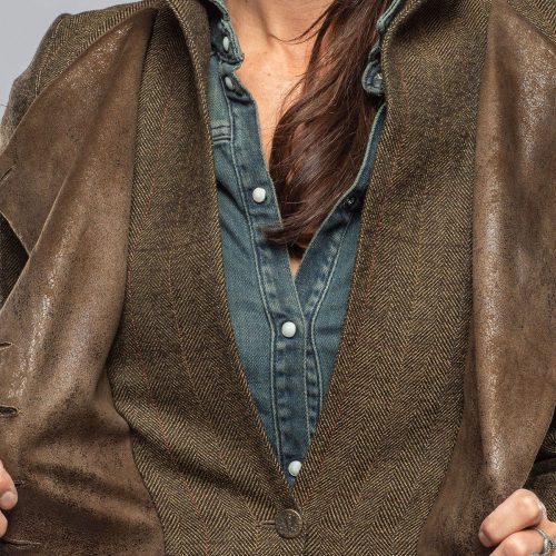 t ba tula tweed combo jacket in tweed herringbone ladies tailored jackets axels vail 40375801086186