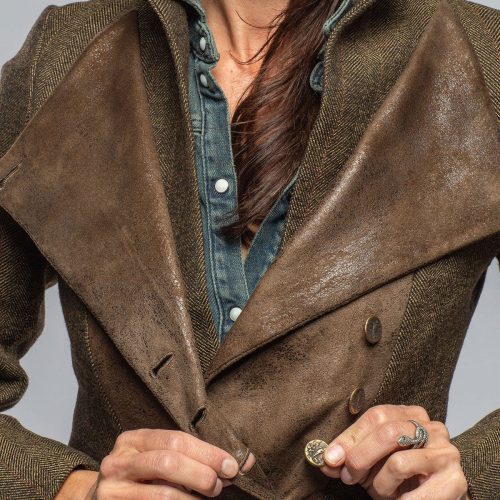 t ba tula tweed combo jacket in tweed herringbone ladies tailored jackets axels vail 40375801217258