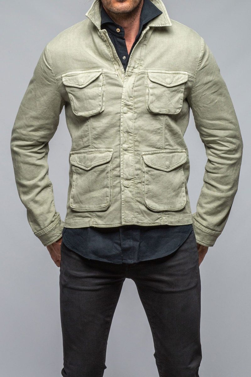 teleria zed callen overshirt in sage mens outerwear overshirts axels vail 40120991023338