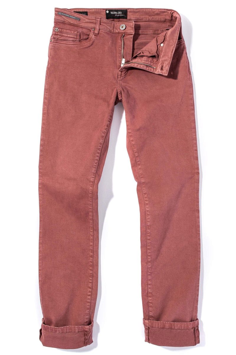 teleria zed ryland rugged soft touch cotton in arancio mens pants 5 pocket axels vail 38449417978090