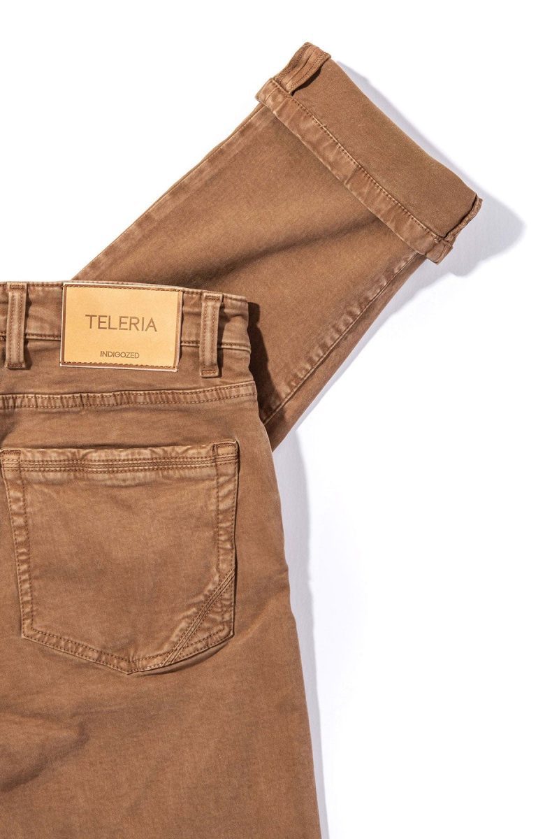 teleria zed ryland rugged soft touch cotton in cammello mens pants 5 pocket axels vail 38448882974954