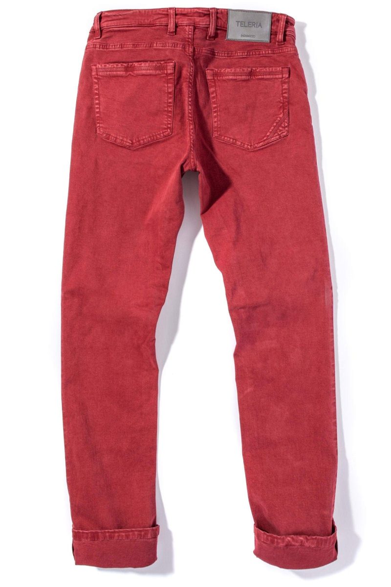 teleria zed ryland rugged soft touch cotton in cherry mens pants 5 pocket axels vail 38449417584874