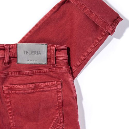 teleria zed ryland rugged soft touch cotton in cherry mens pants 5 pocket axels vail 38449417683178