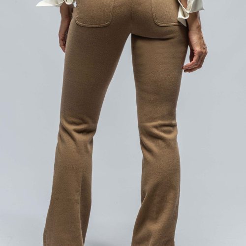 via masini 80 selma stretch cord flare pant in khaki shadow ladies pants axels vail 38053218910442