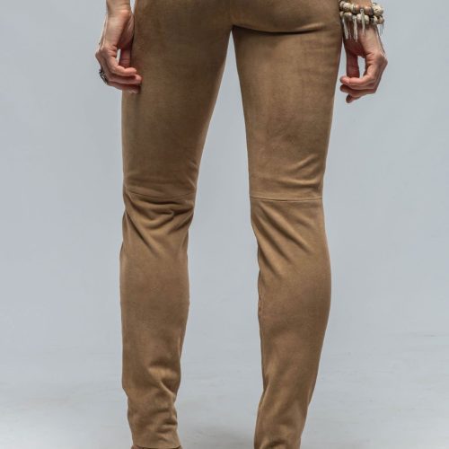 via masini 80 tania stretch suede pant in desert sand ladies pants axels vail 37011717521642