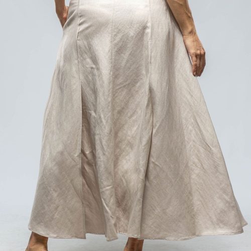 voz casandra wrap linen skirt in ecru ladies skirts axels vail 39966423744746