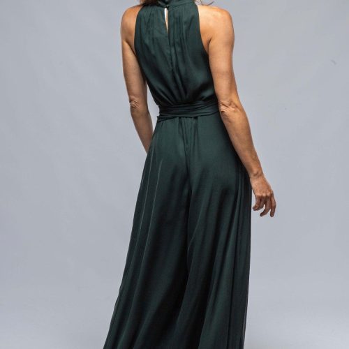 voz palazzo jumpsuit silk chiffon in forest ladies evening wear axels vail 38244945166570