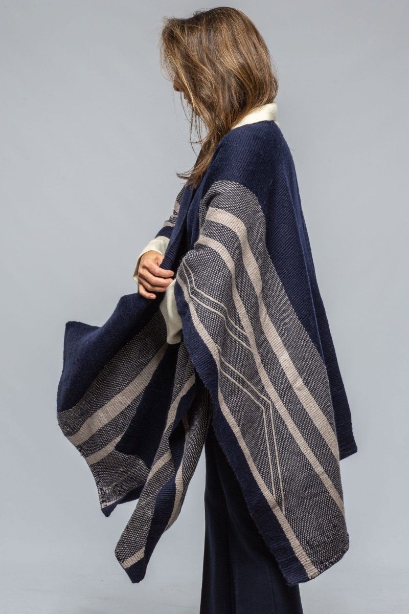 voz striped zig zag duster in navy opal ladies accessories scarves axels vail 39512081793258