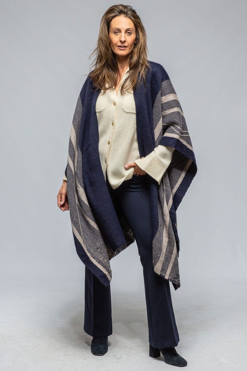 voz striped zig zag duster in navy opal ladies accessories scarves axels vail 39512081826026