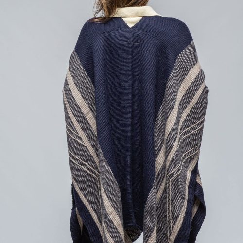 voz striped zig zag duster in navy opal ladies accessories scarves axels vail 39512081858794