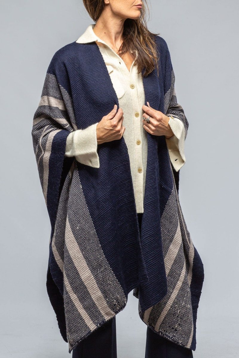 voz striped zig zag duster in navy opal ladies accessories scarves axels vail 39512081891562