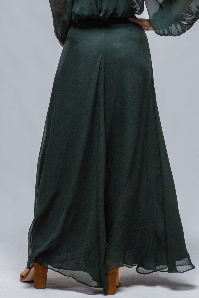 voz sylvita dbl layer silk crinkle chiffon skirt in forest ladies skirts axels vail 38244945821930