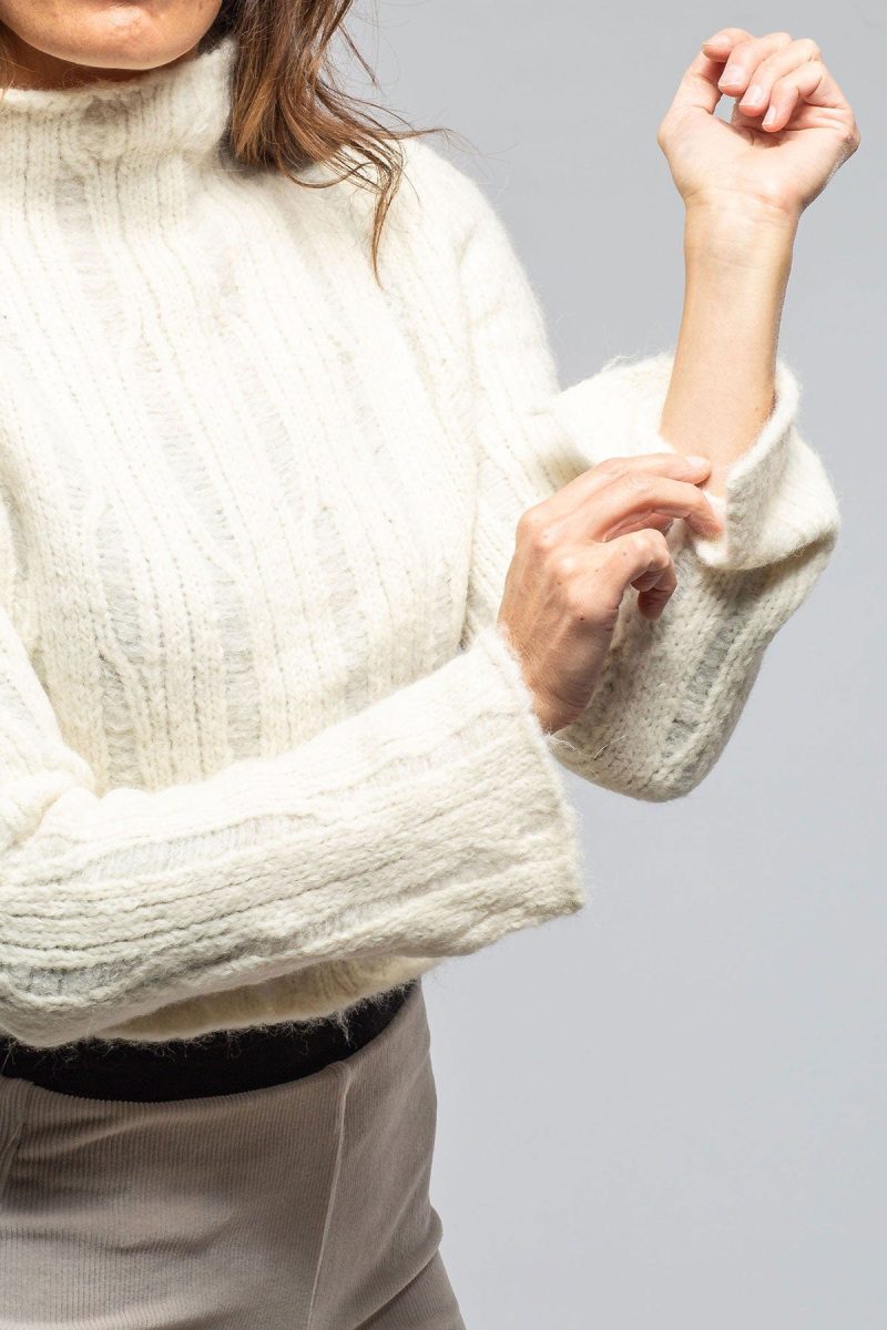 voz tania cropped baby alpaca sweater in ivory ladies sweaters axels vail 40558978892010