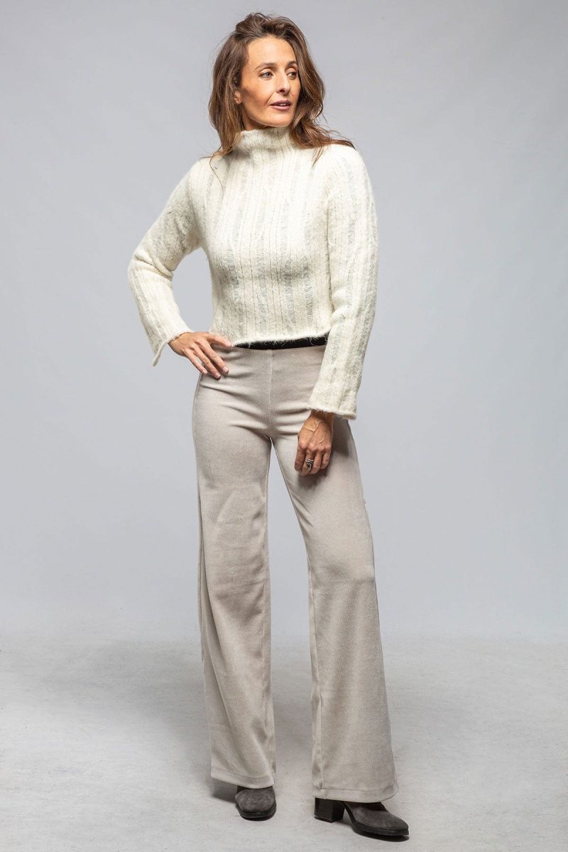 voz tania cropped baby alpaca sweater in ivory ladies sweaters axels vail 40558979023082